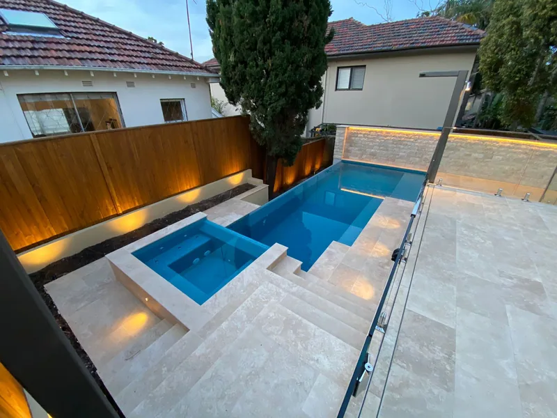 Premium Classic Travertine application